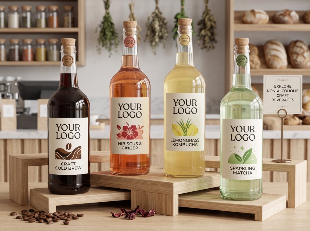 Finishing botol kaca menggunakan printing
